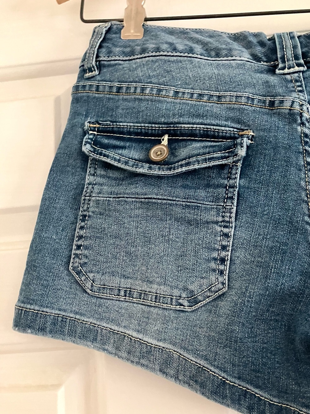 Vintage UnionBay Delaney Y2k Casual Boho Festival Utility Denim Shorts-Size 5 - Picture 8 of 10